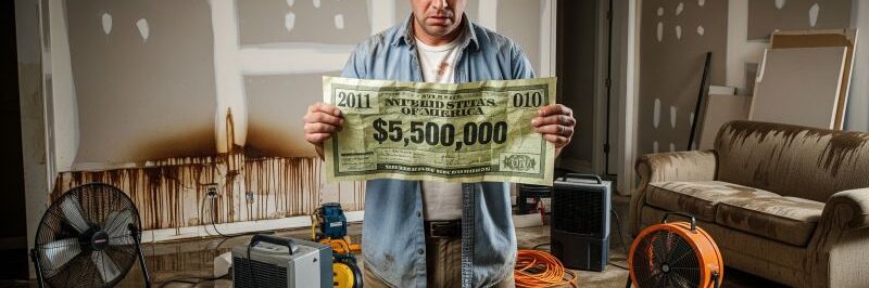 Costly Bill Amidst Water Damage Cleanup